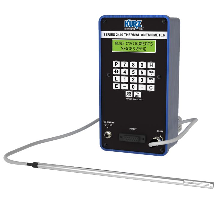 Kurz 2443 Expandable Probe Portable Flow Meter